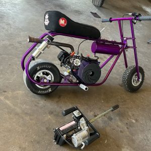 Purple minibike blaze 125